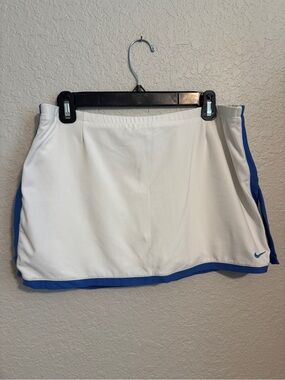 Nike White Skort with Royal Blue Trim